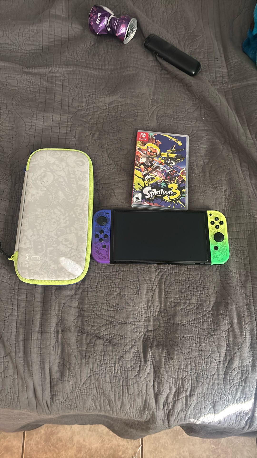 Nintendo Switch Oled Special Edition Splatoon Three Nintendo Switch Oled With Game And Case
