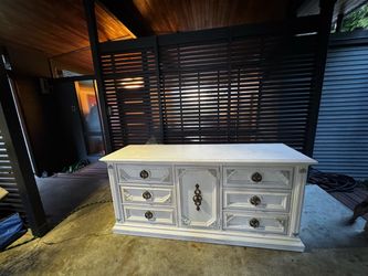 French Country Armoire and Dresser