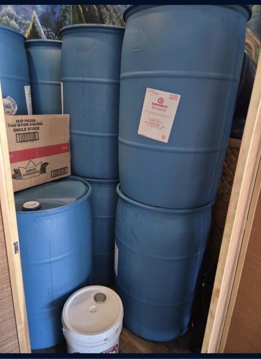 Empty 50 Gallon Barrels