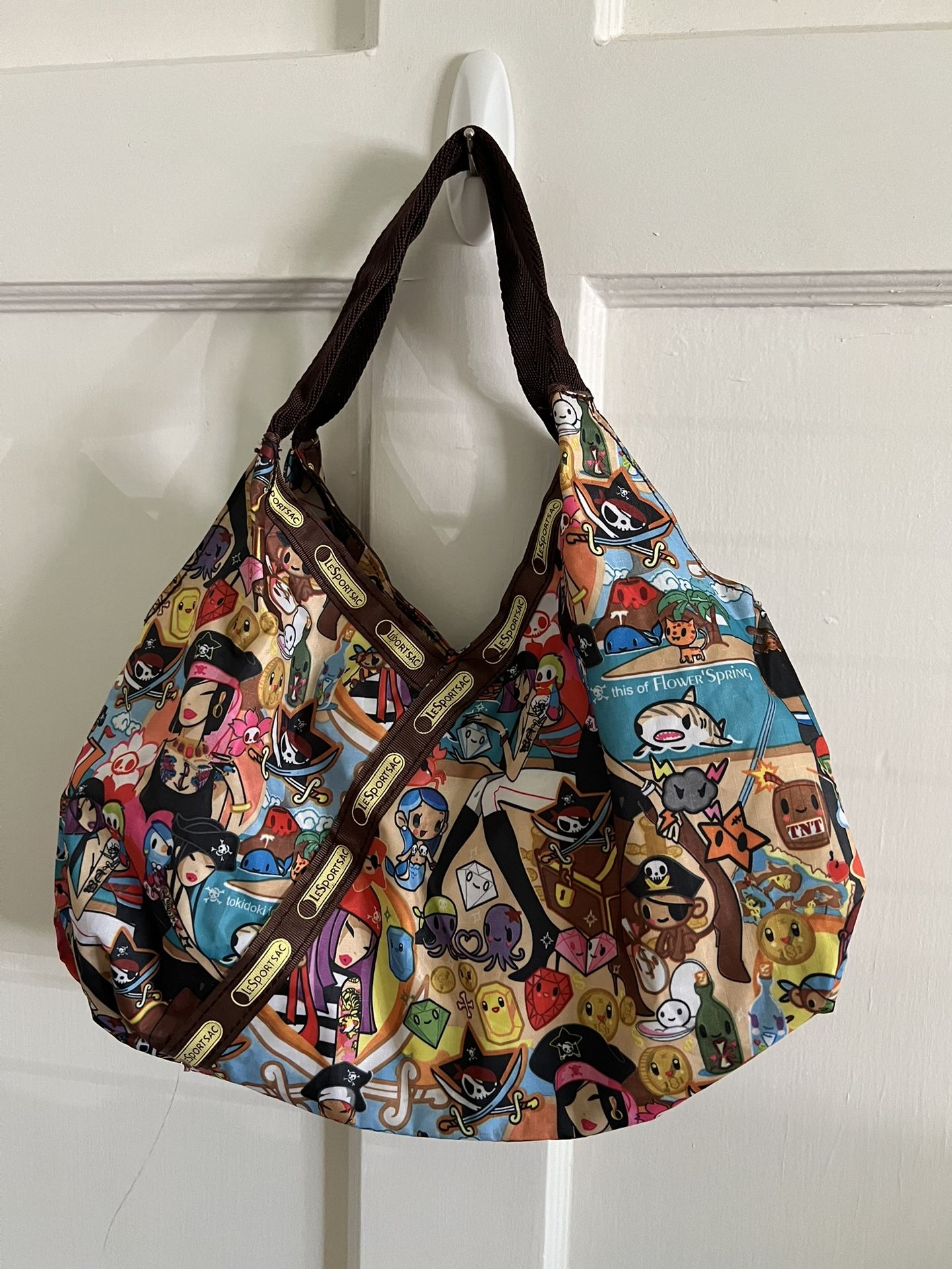 Tokidoki Lesportsac Pirate Shoulder Bag Handbag Pirate Good Condition