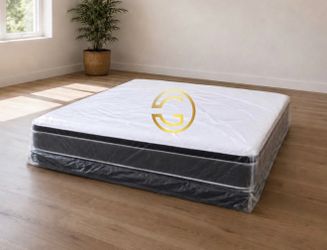 Queen Mattress Set PillowTop – Brand New –  Same Day Delivery Available 🚚
