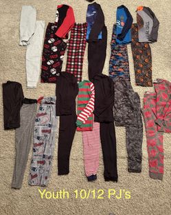 Youth Medium 10/12 Winter Pajama Sets