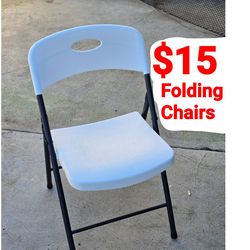 Brand New Folding Chairs Light Weight, Stackable, Compact, 350lb Limit, For Parties, Events, Everyday Use