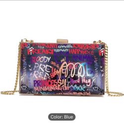 Graffiti Evening Clutch Purse