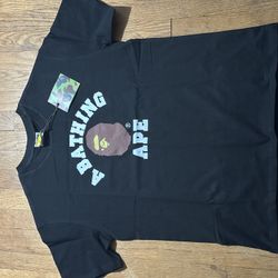 Bape College Tee Black