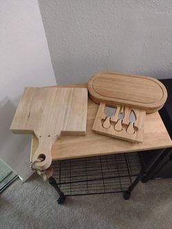 Heavy Duty Charcuterie board w/Serving Knifes