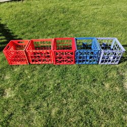 5 Milk Crates 