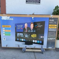 77” Samsung smart 4k oled hdr tv 