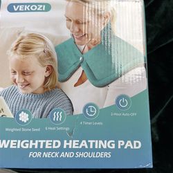 Weighted heating pad
