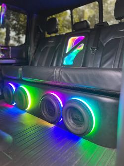 4’ Ford GMC Chevy Silverado Toyota Universal 4 8’ Subwoofers Under Seat Slim Pro Super Loud Mismo Día Install Same Day Garantía Warranty 6’ 6.5 6x9 8’