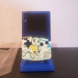 Custom Pokémon Squirtle Nintendo Gameboy Color, 3D printed stand, no game selling for only $180.

New/freshly done condition

Guts are genuine Nintend