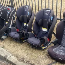 For Car Seats, One Booster Seat 