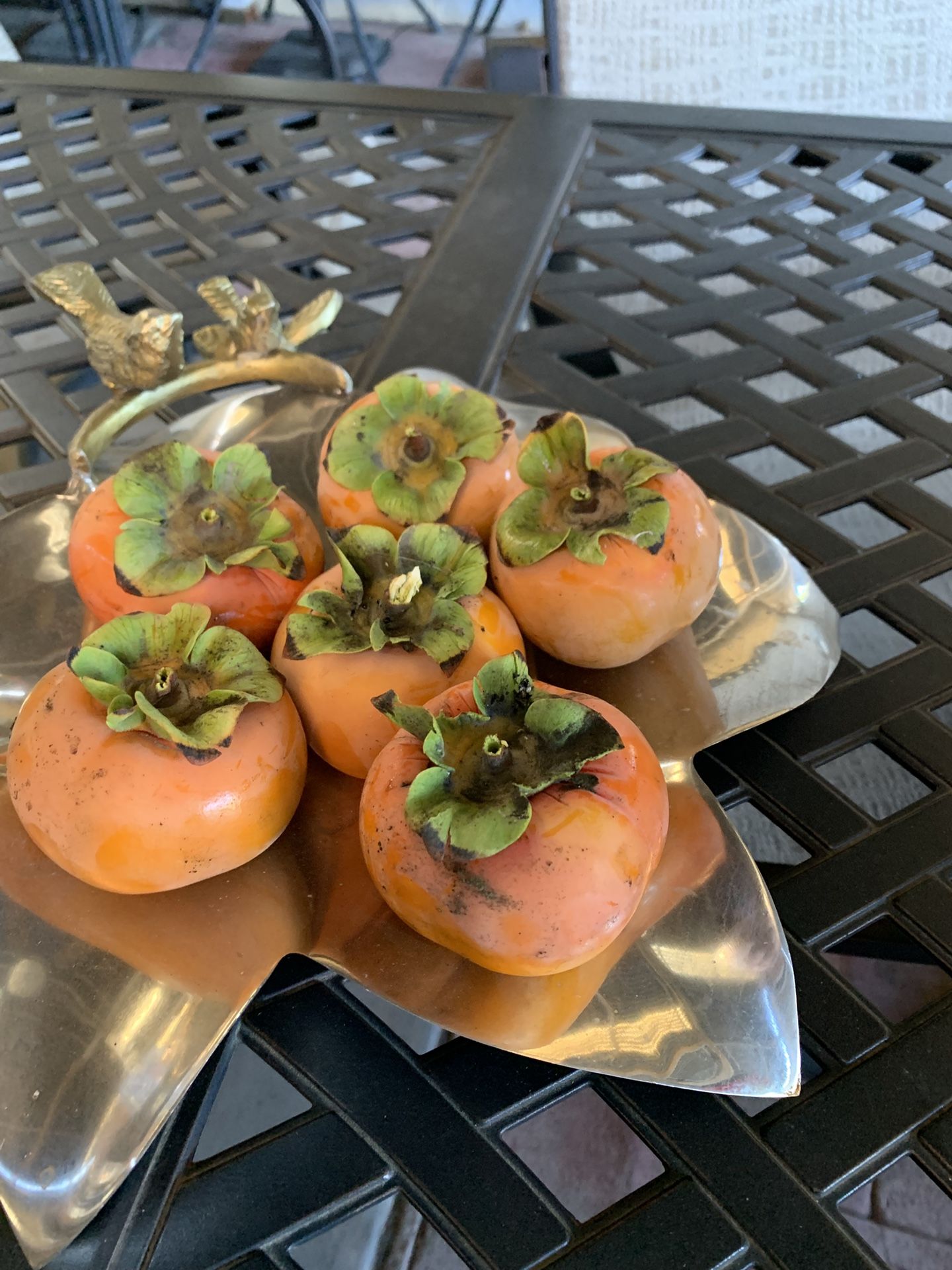 Persimmons:   Large:     3 For $1.00.   Chino, Ca