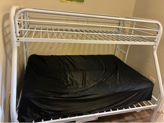 F/T White Bunk Bed