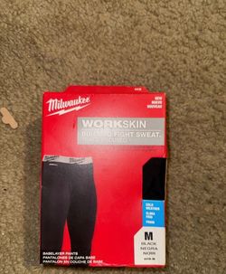 Milwaukee Men's Medium Black WORKSKIN Thermal Underwear Base Layer Pants