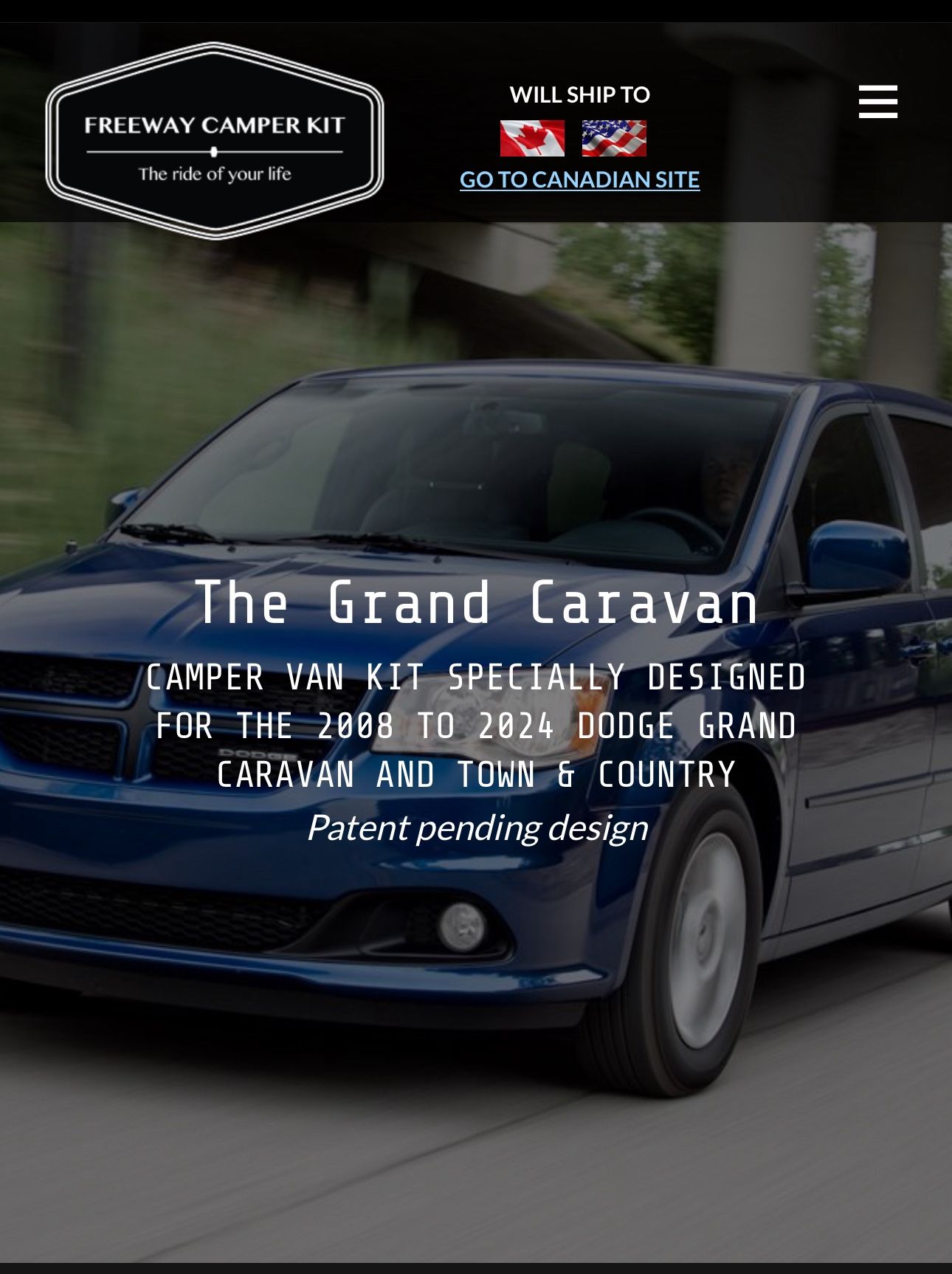 Camper Kit Mini Van Conversion