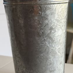 Farmhouse Style Silver Metal Vase