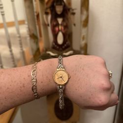 💛Vintage Corum Watch W/Diamond Bracelet Set🩵