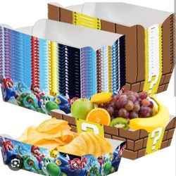Super Mario Bros Small Paper Snack Trays
