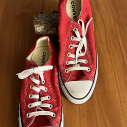 Red Converse Men Size 7