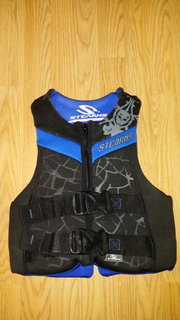 Stern neoprene life vest...fits 5090 pounds youth...coast guard