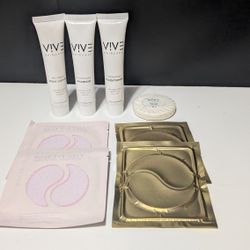 Vive Skincare Hotel Spa Set Shampoo Conditioner Lotion Soap Eye Gels Travel

