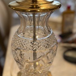Waterford Crystal Vintage Lamp. 20” Electric Lamp. 