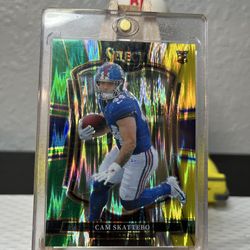 Panini 2025 Select Cam Skattebo #195 Premier Level Rookie Prizm New York Giants