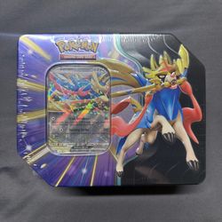 Pokemon Slashing Legends Zacian EX Tin