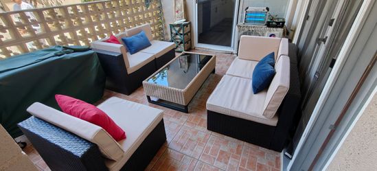 7 Pieces Rattan Patio Sets