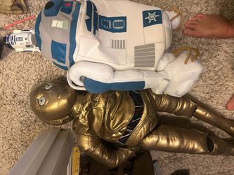Disney parks Star Wars r2 d2 and C-3PO backpacks.