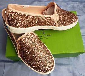 Kate spade double decker glitter sneakers