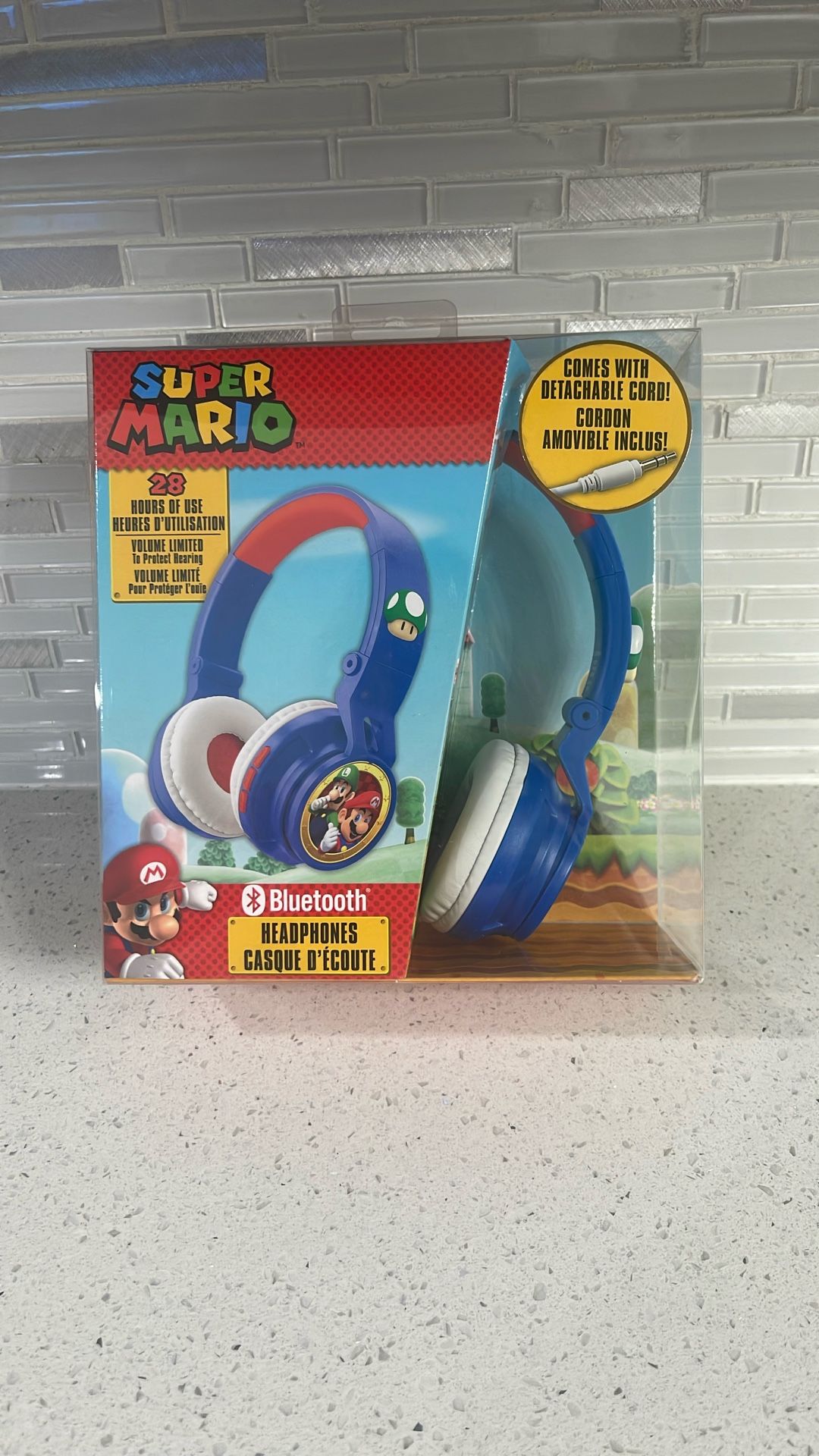 Nintendo Super Mario Bluetooth Wireless Headphones Kids