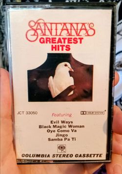Santana greatest Hits cassette tape