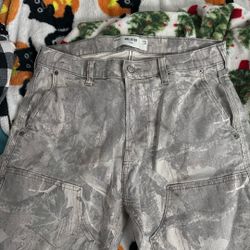 Loose Light Camo Carpenter Holister Pants Size 32x30