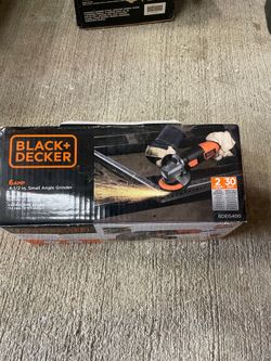 Black and Decker - 4.5” angle grinder - used once