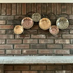 Decorative mosaic Circle metal wall art