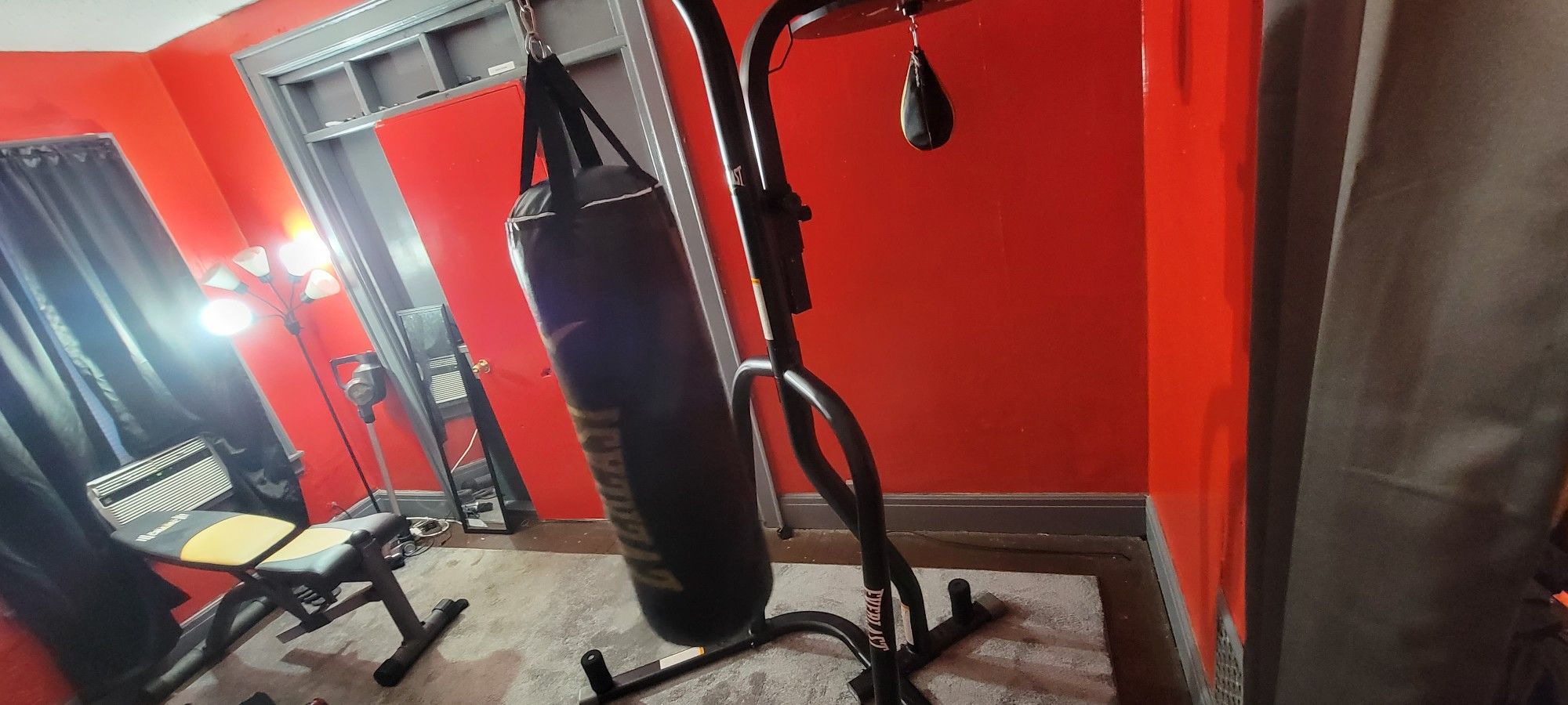Heavy Bag With Speed Bag