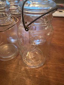 Vintage Large Ball Glass Jars