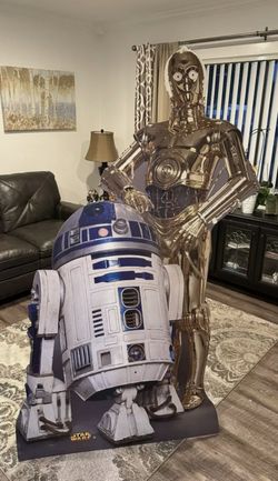 C-3po R2D2 Cardboard Cutout Life Size