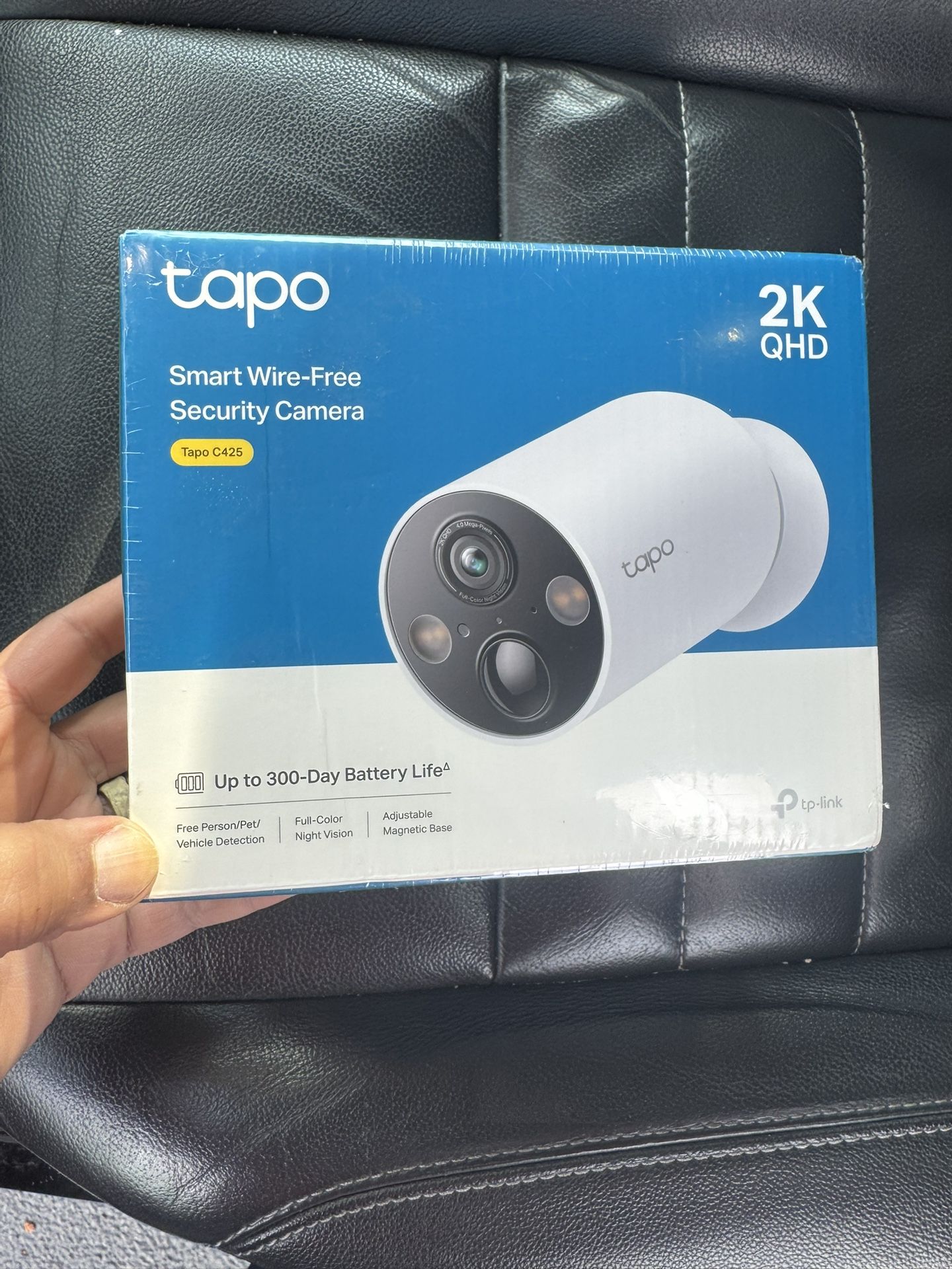 TP-Link 𝗧𝗮𝗽𝗼 MagCam, 2024 PCMag Editors’ Choice & Wirecutter Recommended Outdoor Security Camera, 2K, Battery, Magnetic Mount Wireless Camera, 150