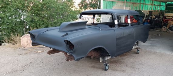 Custom 1957 Bel Air 2 Door Shorty Gasser Wagon Body & Parts
