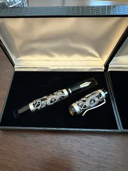 Snake Pen Set (Fountain, Roller, Magnifying Glass)