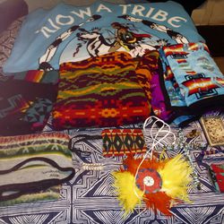Native American blankets & more LOT