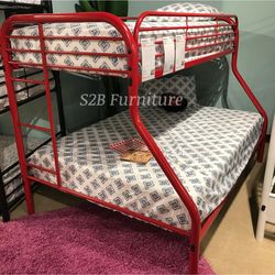 Twinfull red bunkb3d with Orthopedic matres!!!!