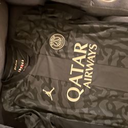 Black Paris Qatar Airways Jersey