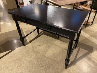 Colonial Black Desk with Keyboard Drawer
