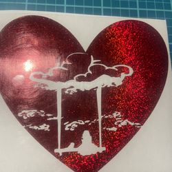 heart sticker /car decal
