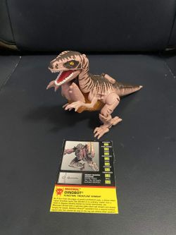 Vintage Beast Wars Dinobot Deluxe Class (1996) - 100% Complete Figure with Card