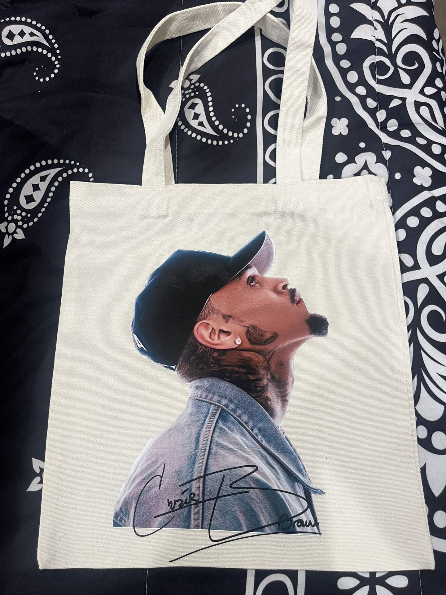 Chris Brown Tote Bag